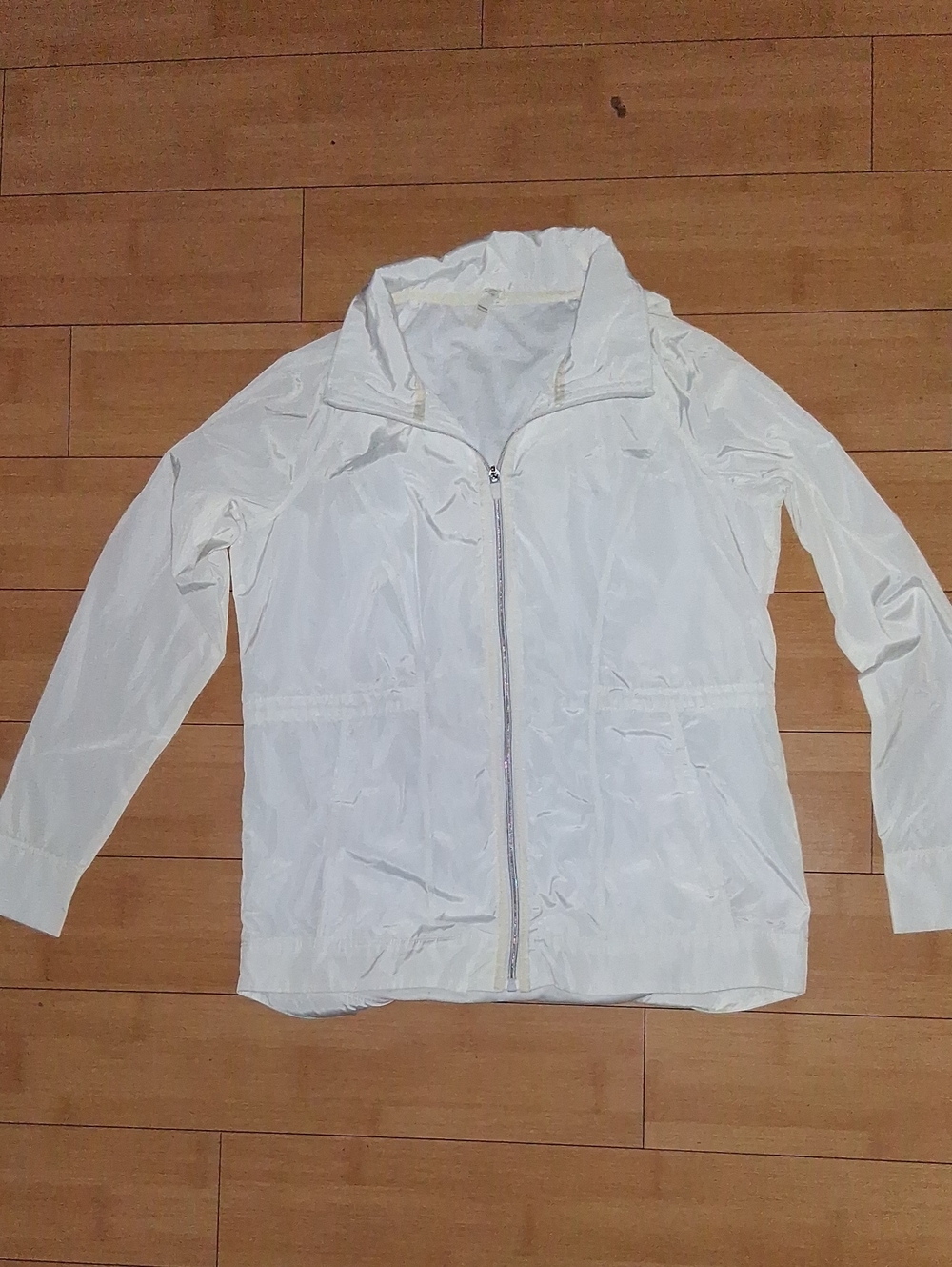 Classic Lightweight White Yoga Women's Zip Jacket
